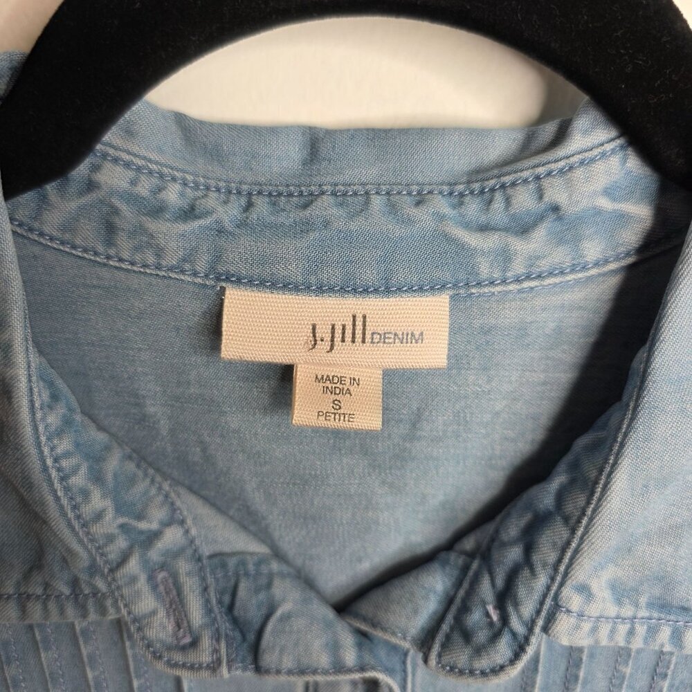J. Jill Denim Dress Womens Small Petite - Picture 6 of 8